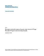 Evaluation of the emergency severity index version 4 triage education program at a university hospital
